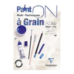 PaintON Pad Grain White A2 20sh PaintON Pad Grain White A2 20sh
