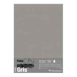 PaintON Paper Grey 50x65cm, Pack of 15 PaintON Paper Grey 50x65cm, Pack of 15