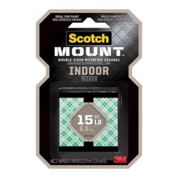 Scotch Mounting Squares 111H-SQ-48 Indoor 25mm, Pack of 48 Scotch Mounting Squares 111H-SQ-48 Indoor 25mm, Pack of 48