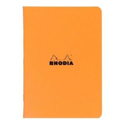 Rhodia Classic Notebook Stapled A4 Lined Orange Rhodia Classic Notebook Stapled A4 Lined Orange