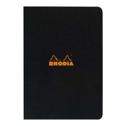 Rhodia Classic Notebook Stapled A4 Lined Black Rhodia Classic Notebook Stapled A4 Lined Black