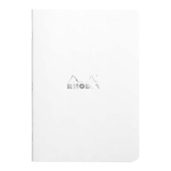 Rhodia Classic Notebook Stapled A5 Lined White