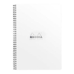 Rhodia Classic Notebook Spiral A4+ Grid White Rhodia Classic Notebook Spiral A4+ Grid White