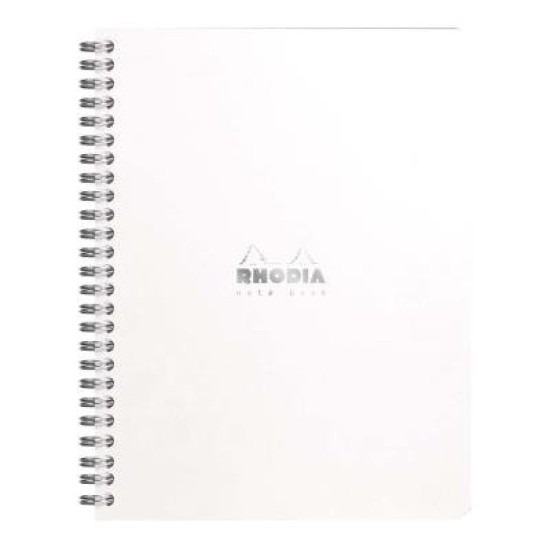 Rhodia Classic Notebook Spiral A5+ Lined White