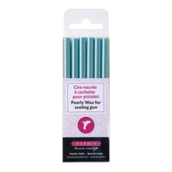 Herbin Wax Gun Sticks Pearly Azure Blue, Pack of 6 Herbin Wax Gun Sticks Pearly Azure Blue, Pack of 6