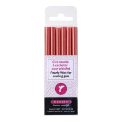 Herbin Wax Gun Sticks Pearly Antique Rose, Pack of 6 Herbin Wax Gun Sticks Pearly Antique Rose, Pack of 6
