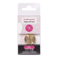 Herbin Round Wax Seal Laurel