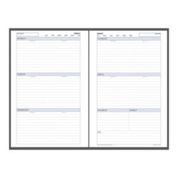 Debden Desk Dayplanner Refill Undated Week to View