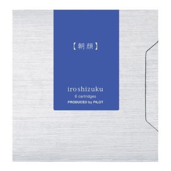 Pilot Iroshizuku Ink Cartridge Morning Glory Asa-gao, Pack of 6 (IRF-6S-AS)