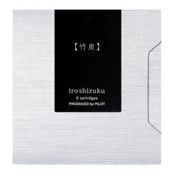 Pilot Iroshizuku Ink Cartridge Bamboo Charcoal Take-sumi, Pack of 6 (IRF-6S-TAK) Pilot Iroshizuku Ink Cartridge Bamboo Charcoal Take-sumi, Pack of 6 (IRF-6S-TAK)