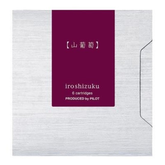 Pilot Iroshizuku Ink Cartridge Crimson Glory Vine Yama-budo Pack of 6 (IRF-6S-YB)