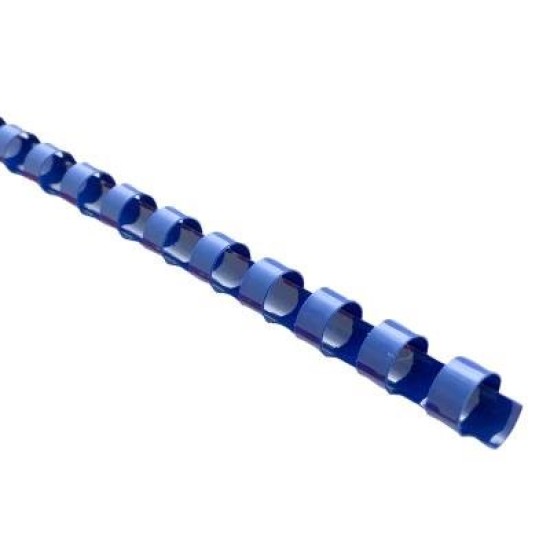 Okin Binding Coil Plastic 16mm Blue, Pack of 25