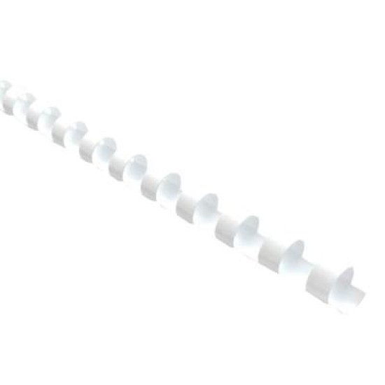 Okin Binding Coil Plastic 6mm White, Pack of 25