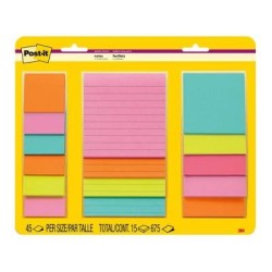Post-it Super Sticky Notes 4423-15SSMIA Supernova Neons Combo, Pack of 15 Post-it Super Sticky Notes 4423-15SSMIA Supernova Neons Combo, Pack of 15
