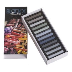 BLOCKX Soft Pastel 12 Set Grey Assorted