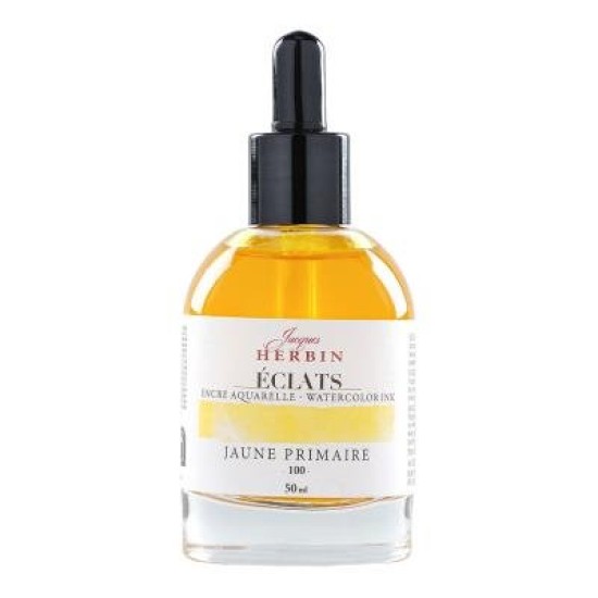 Jacques Herbin Eclats Watercolour Ink 100 Primary Yellow 50ml