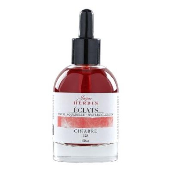 Jacques Herbin Eclats Watercolour Ink 125 Vermilion 50ml