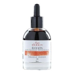 Jacques Herbin Eclats Watercolour Ink 130 Indian Orange 50ml Jacques Herbin Eclats Watercolour Ink 130 Indian Orange 50ml