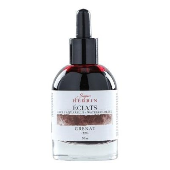Jacques Herbin Eclats Watercolour Ink 220 Garnet 50ml