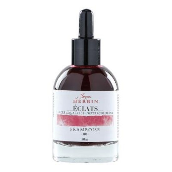 Jacques Herbin Eclats Watercolour Ink 305 Raspberry 50ml