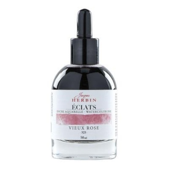Jacques Herbin Eclats Watercolour Ink 325 Old Rose 50ml