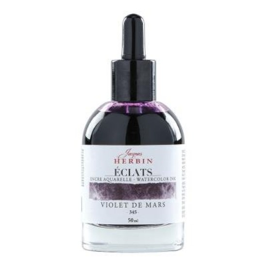 Jacques Herbin Eclats Watercolour Ink 345 March Violet 50ml