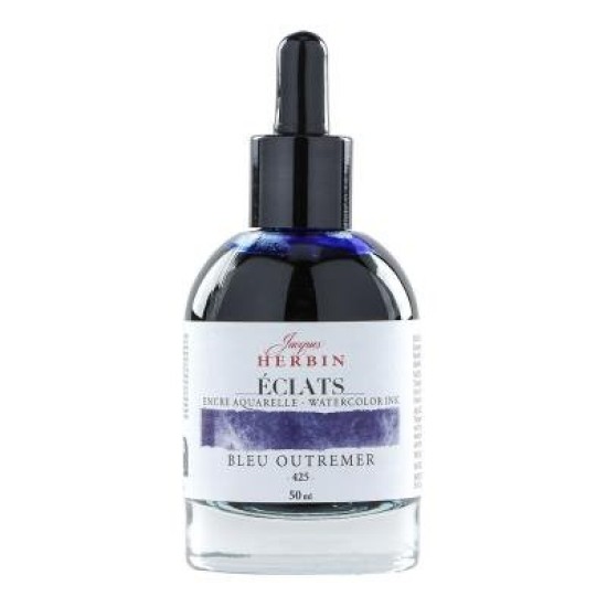 Jacques Herbin Eclats Watercolour Ink 425 Ultramarine Blue 50ml