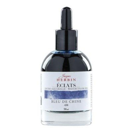 Jacques Herbin Eclats Watercolour Ink 430 China Blue 50ml
