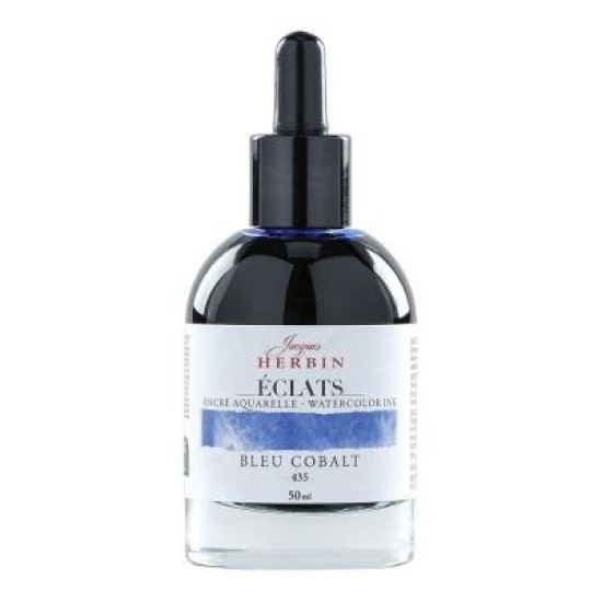 Jacques Herbin Eclats Watercolour Ink 435 Cobalt Blue 50ml