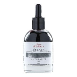 Jacques Herbin Eclats Watercolour Ink 625 Anthracite 50ml Jacques Herbin Eclats Watercolour Ink 625 Anthracite 50ml