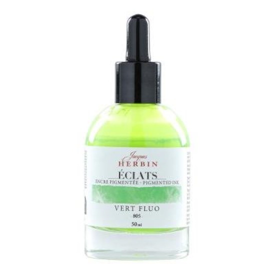 Jacques Herbin Eclats Pigmented Ink Fluoro Green 50ml