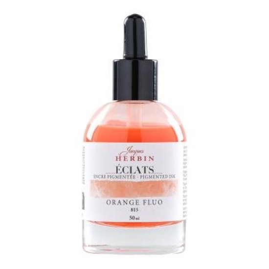Jacques Herbin Eclats Pigmented Ink Fluoro Orange 50ml