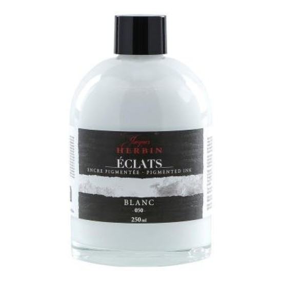 Jacques Herbin Eclats Pigmented Ink White 250ml
