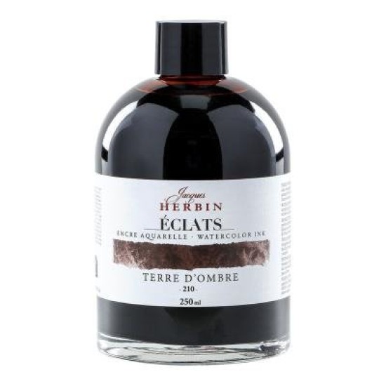 Jacques Herbin Eclats Watercolour Ink 210 Umber 250ml