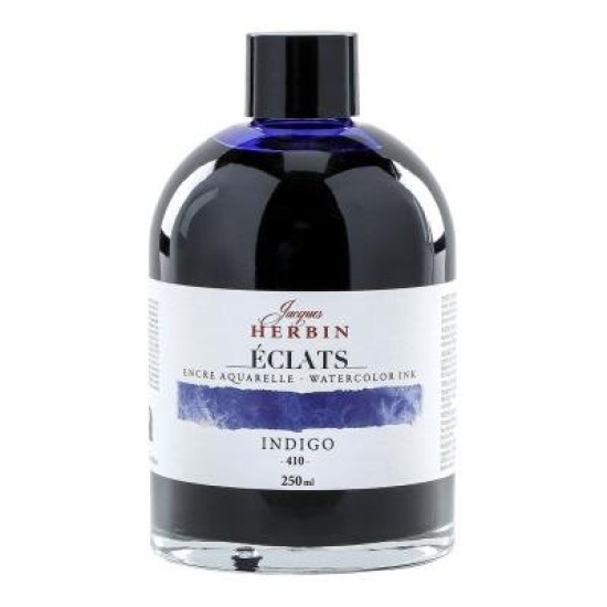 Jacques Herbin Eclats Watercolour Ink 410 Indigo 250ml