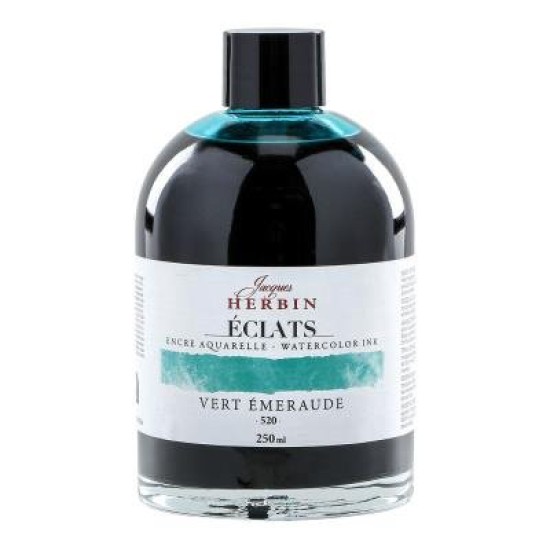 Jacques Herbin Eclats Watercolour Ink 520 Emerald Green 250ml