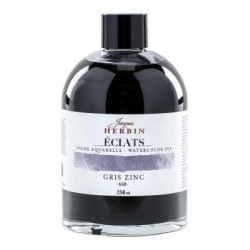 Jacques Herbin Eclats Watercolour Ink 610 Zinc Grey 250ml Jacques Herbin Eclats Watercolour Ink 610 Zinc Grey 250ml