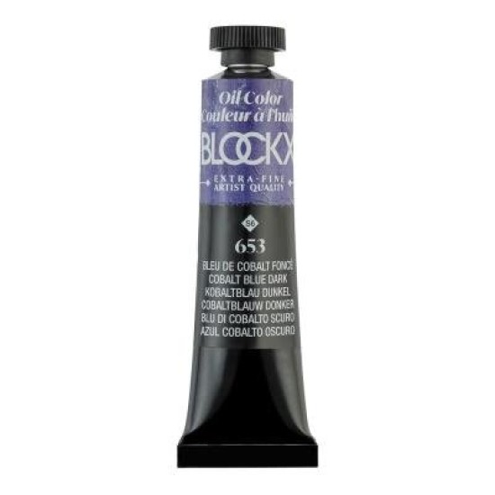 BLOCKX Oil Tube 20ml S6 653 Cobalt Blue Dark