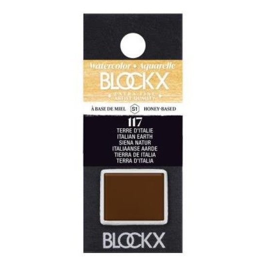 BLOCKX Watercolour Half Pan S1 117 Italian Earth