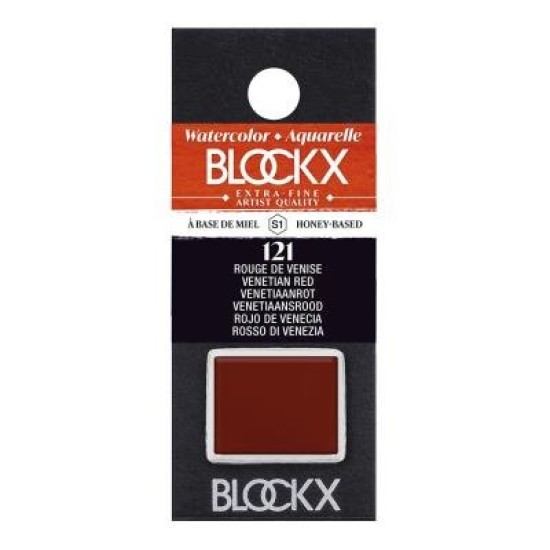 BLOCKX Watercolour Half Pan S1 121 Venetian Red