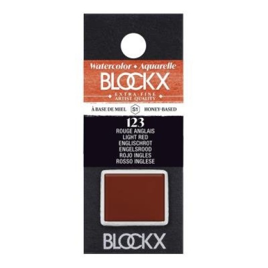 BLOCKX Watercolour Half Pan S1 123 Light Red