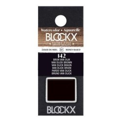 BLOCKX Watercolour Half Pan S1 142 Van Dijk Brown