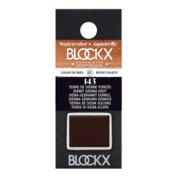 BLOCKX Watercolour Half Pan S1 143 Deep Burnt Sienna