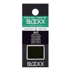BLOCKX Watercolour Half Pan S2 165 Phtalo Green