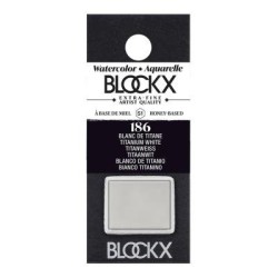BLOCKX Watercolour Half Pan S1 186 Titanium White