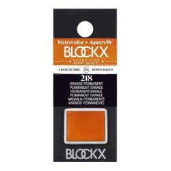 BLOCKX Watercolour Half Pan S3 218 Permanent Orange