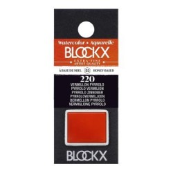 BLOCKX Watercolour Half Pan S3 220 Pyrrolo Vermilion BLOCKX Watercolour Half Pan S3 220 Pyrrolo Vermilion