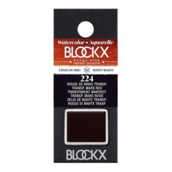 BLOCKX Watercolour Half Pan S2 224 Transparent Mars Red
