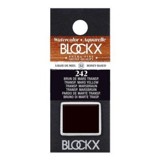BLOCKX Watercolour Half Pan S2 242 Transparent Mars Brown