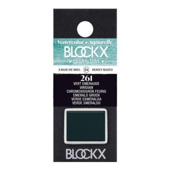 BLOCKX Watercolour Half Pan S4 261 Viridian